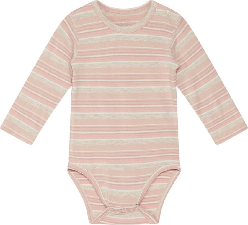 Buller Stripete Baby Body Peach Rose | Rosa | 68 cm