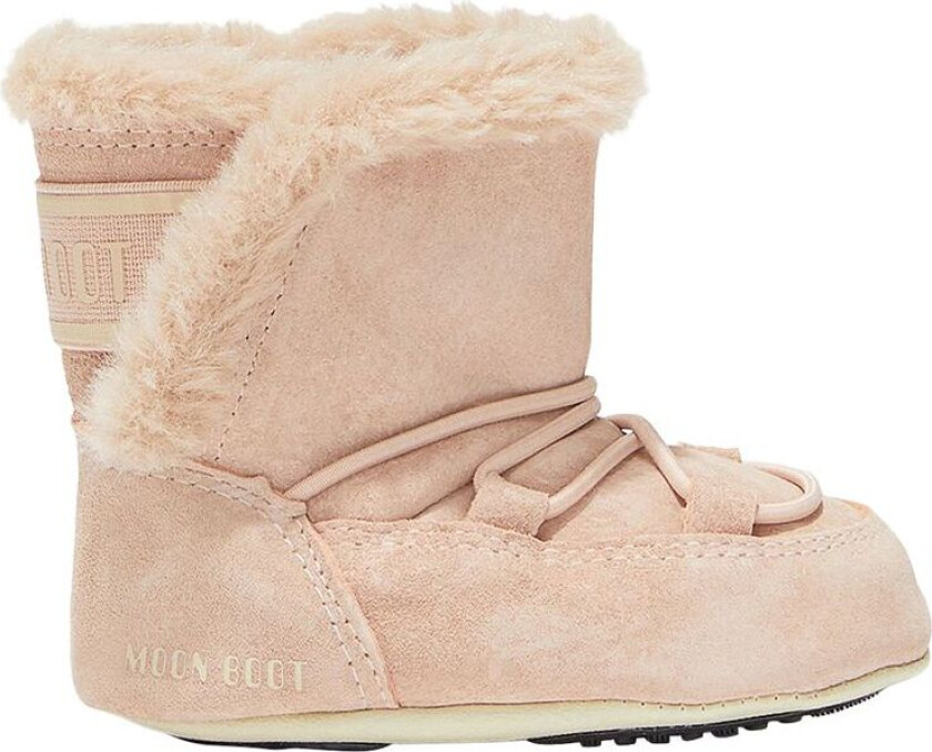 Bilde av Moon Boot Barneseng Semsket Snøstøvler Pale Pink | Rosa | 19-20 EU