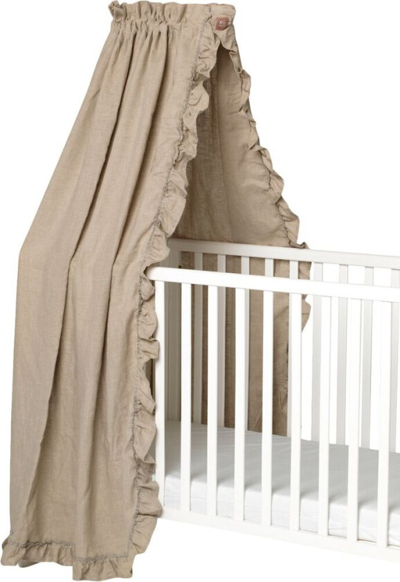 Bilde av Sengehimmel lin med volang Natural | Beige | 0