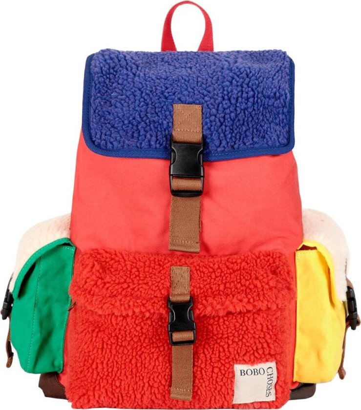Kontrastfarget Ryggsekk Flerfarget | Rød | 0