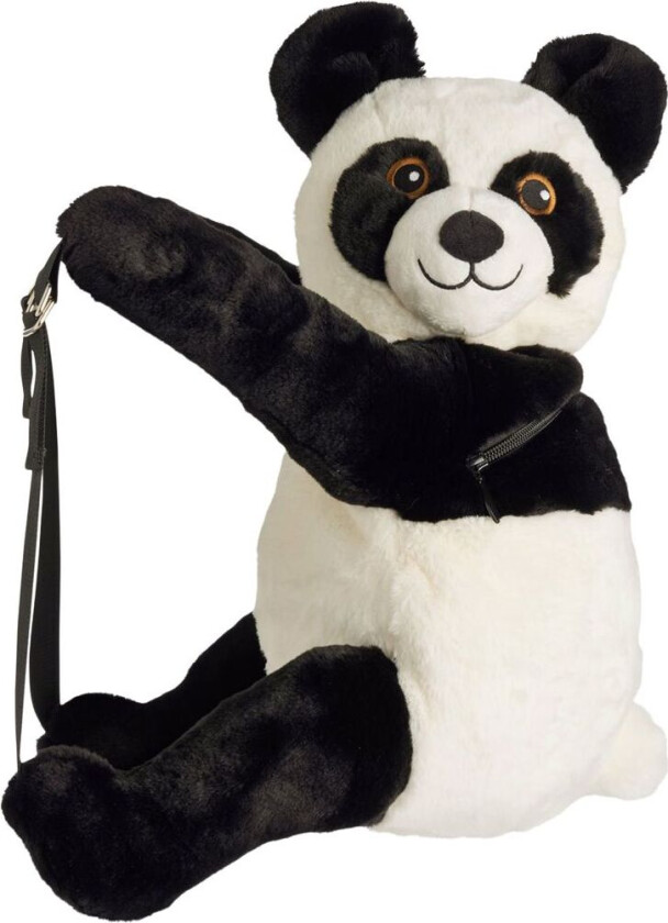 Panda Backpack Black White | Svart | 0