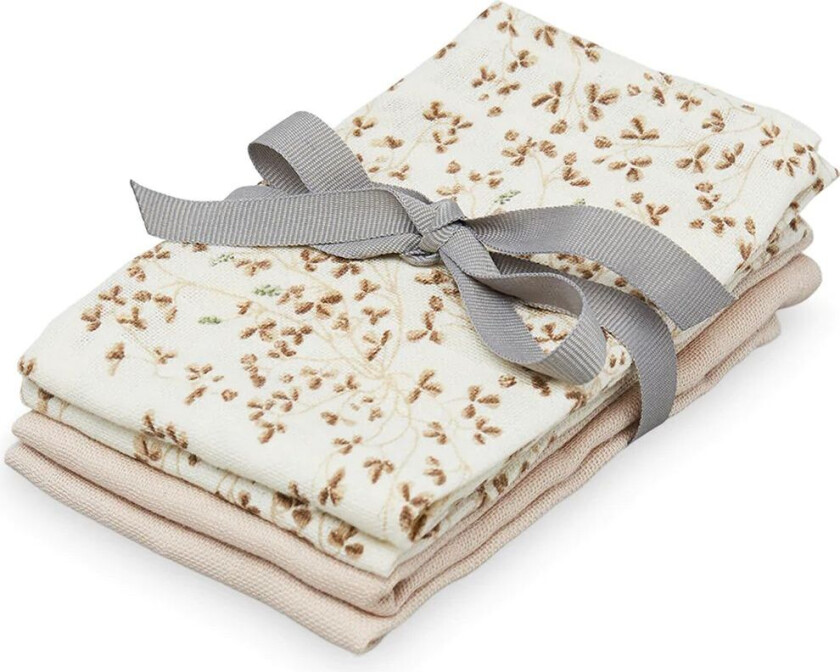 4-pakning GOTS Vaskekluter Lierre/Almond | | 0