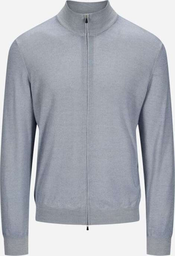 Full Zip Vintage Merino - Ligth Grey Grå 52