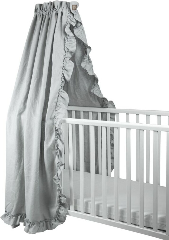 Bilde av Sengehimmel Lin med Volang Light Grey | Grå | 0