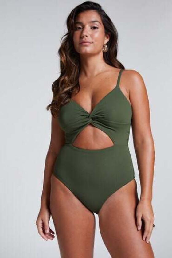 Badedrakt Relief Grønn