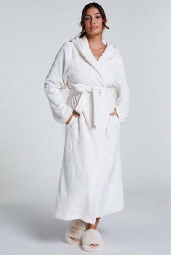 Badekåpe Waffle Hvit