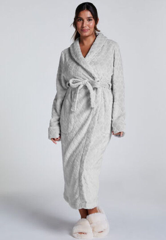 Langfleecet badekåpe Grå