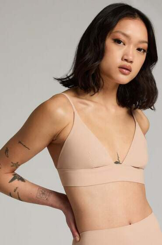 Triangle Bralette Smooth Beige