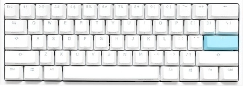 One 2 Mini Pure white RGB mekanisk tastatur CHERRY MX, brown