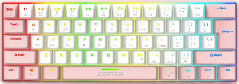 Athena, pink Mini gamingtastatur