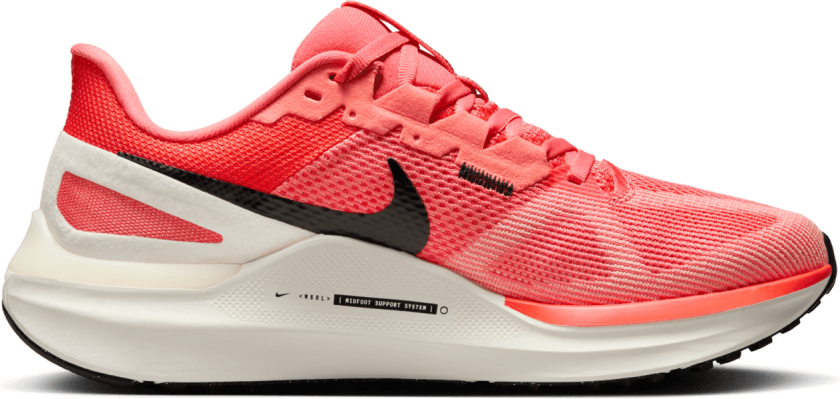 Air Zoom Structure 25, løpesko, dame Ember/White-Apricot