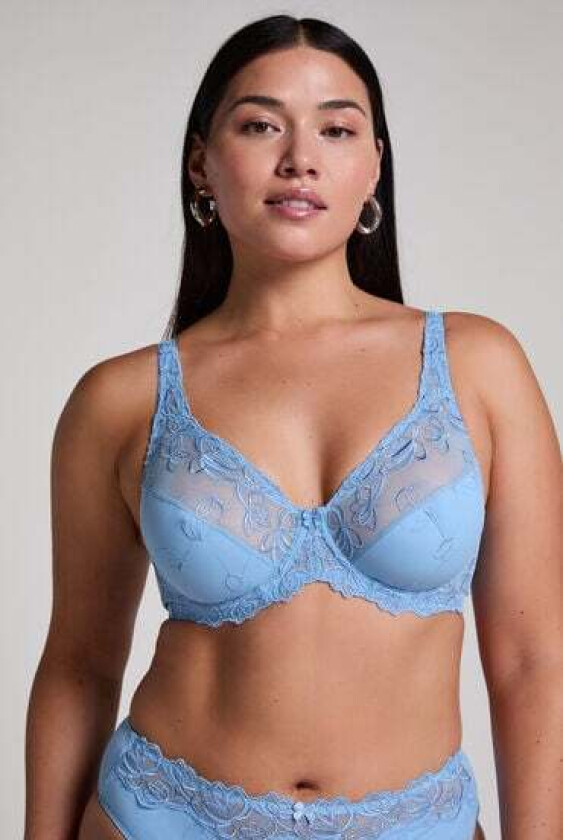Uvattert bh med bøyle Diva Blå