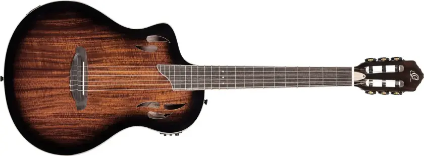Ortega RTPDLX-ACA-L Nylonstr. gitar med mik, Thin, Slim neck, Left