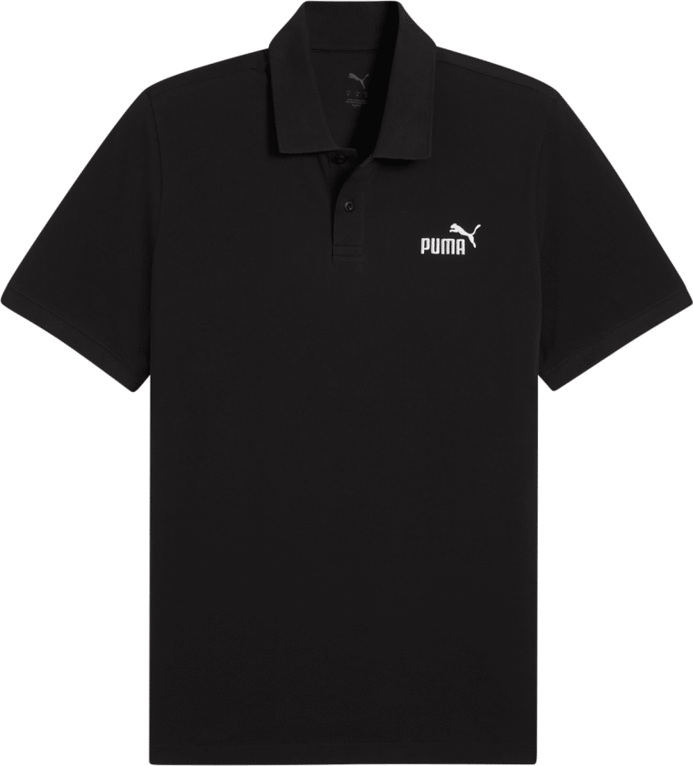 Essential No. 1 Logo Pique Polo, poloskjorte, herre Puma Black