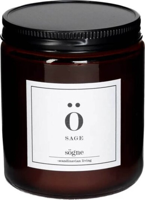 Duftlys sage 7x9 cm brun