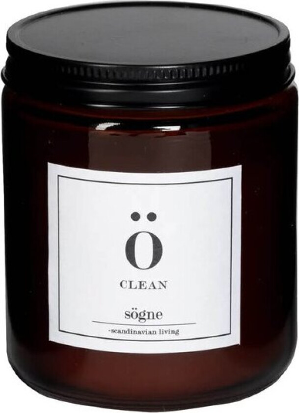 Duftlys clean 7x9 cm brun