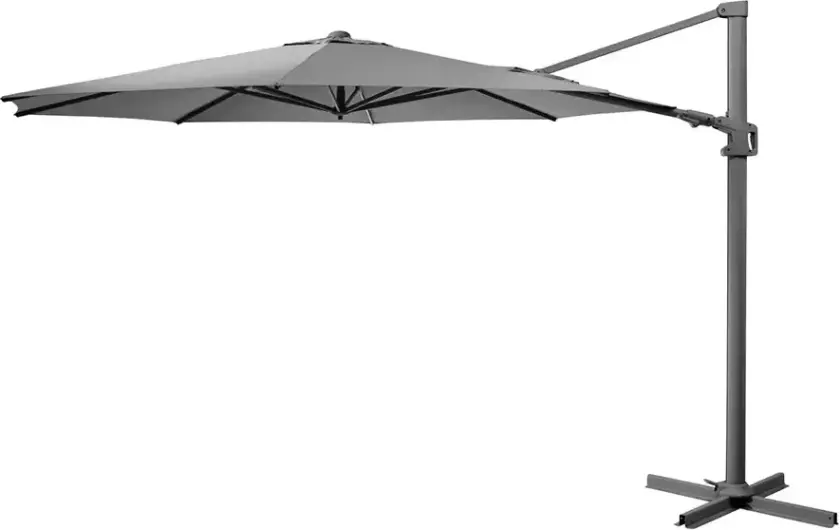 Vinovo hengende parasoll Ø350 cm Anthracite/Grey