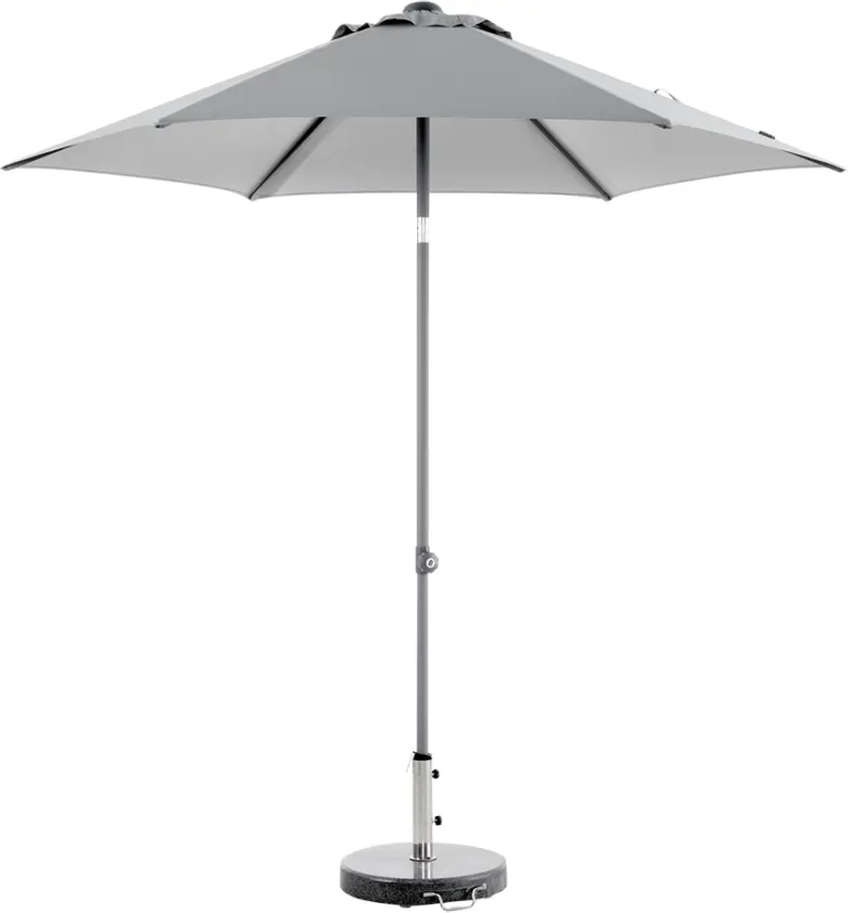 Poppi parasoll 250 cm grå