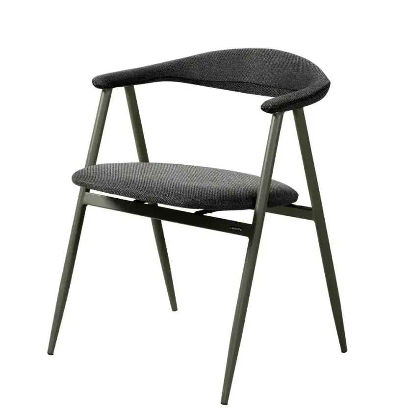 Stol med armlener Black Barley/Nordic Green