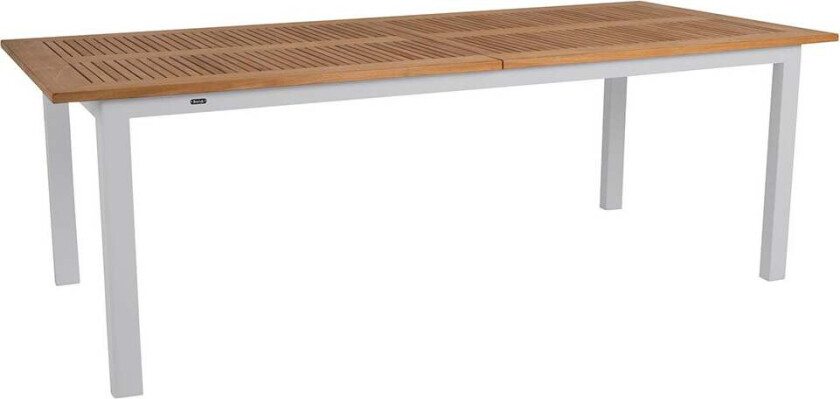 Lyon Spiseborf 100x224-304 Cm Light Grey/Teak