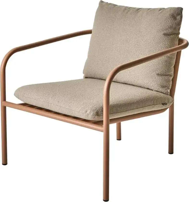 Bendt Lenestol Teddy Beige/Peach