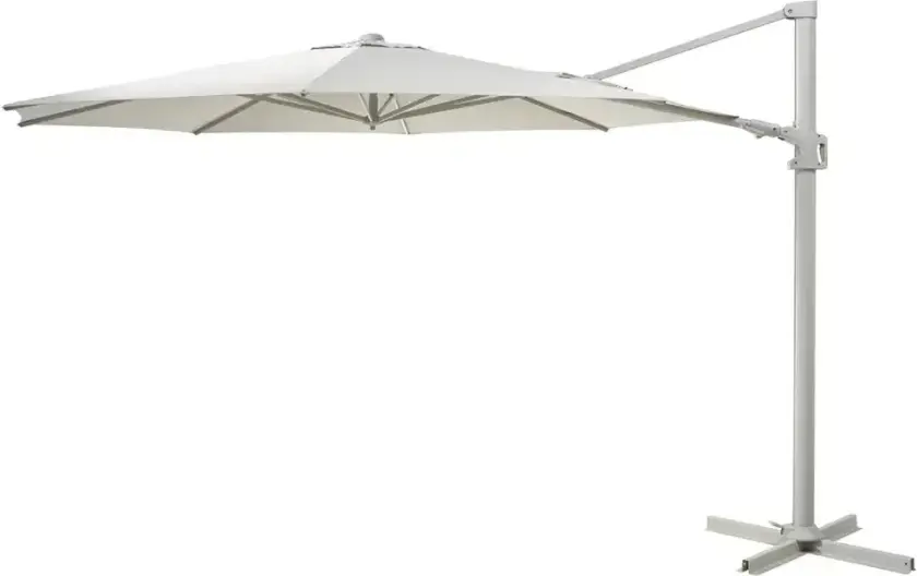 Vinovo hengende parasoll Ø350 cm lys grå/khaki