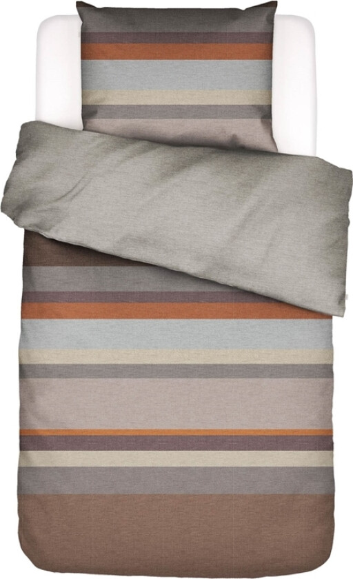 flanell sengetøy - 100% bomullsflanell sengesett - 140x200 cm - Kim Brown sengetøy