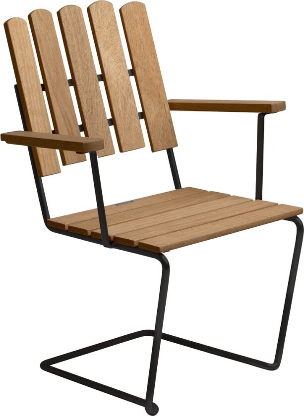 A2 lenestol Oljet eik-svart