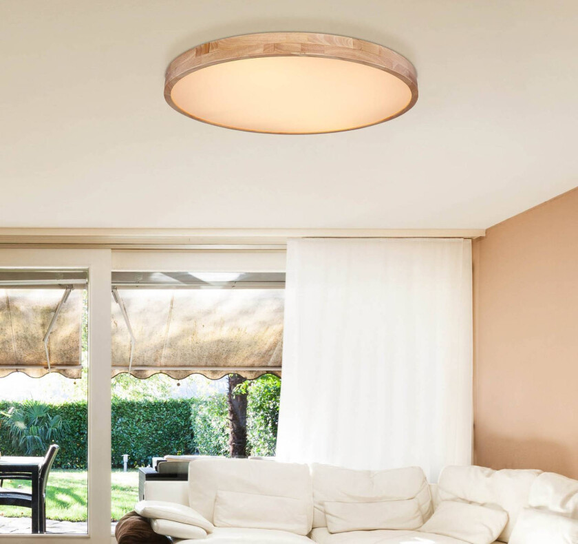 Rainer LED-taklampe, Ø 80 cm, treeffekt, metall, CCT