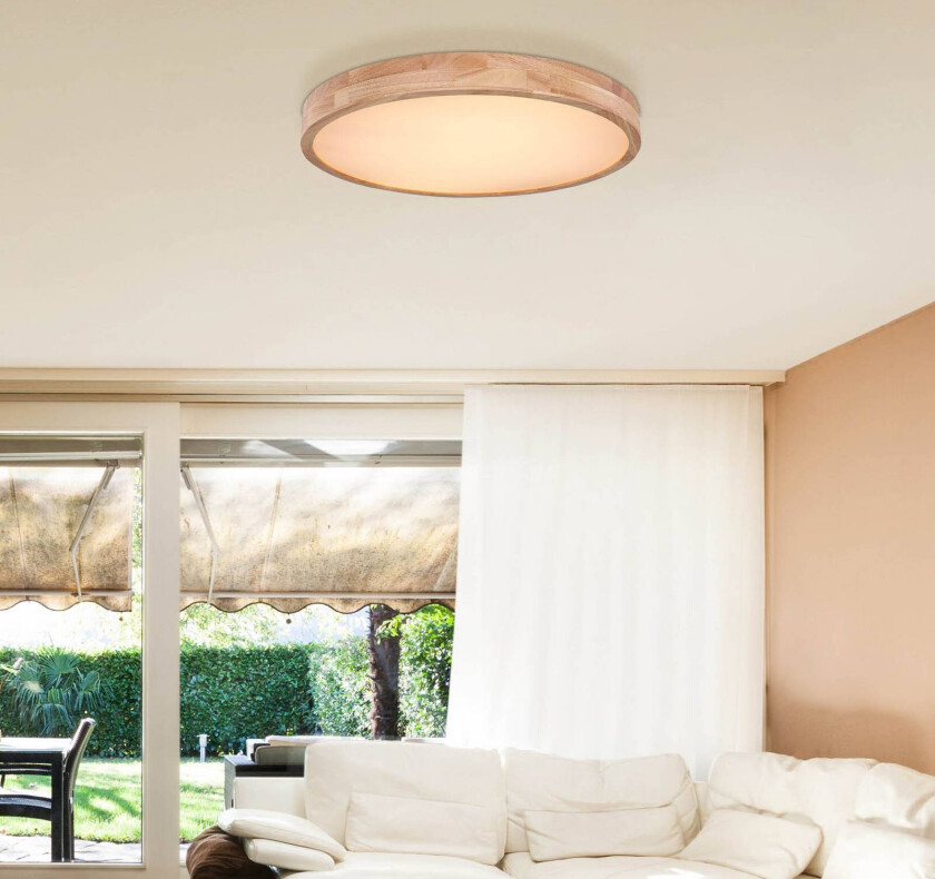 Rainer LED-taklampe, Ø 60 cm, treeffekt, metall, CCT