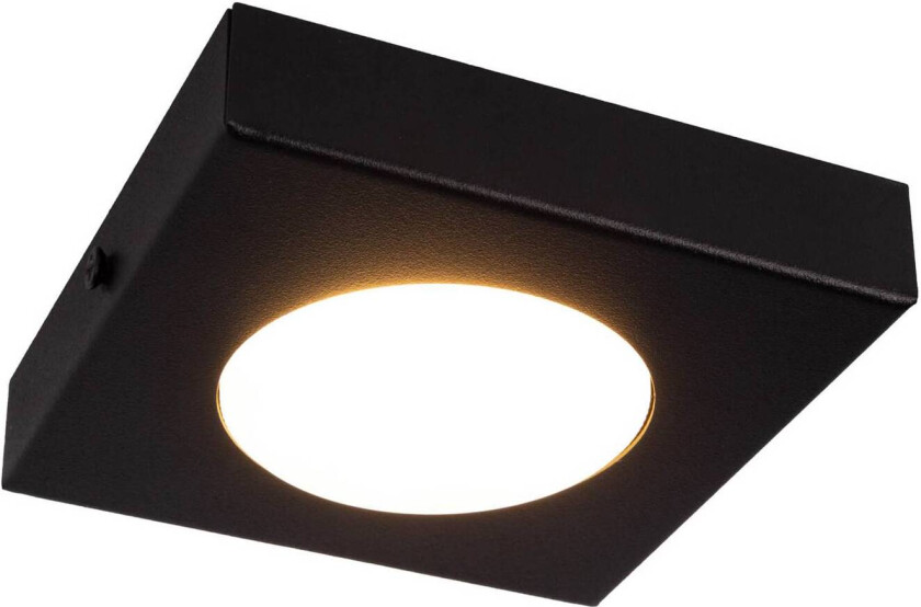 Hero taklampe, 1 lyskilde, svart, 12 x 12 cm, GX53