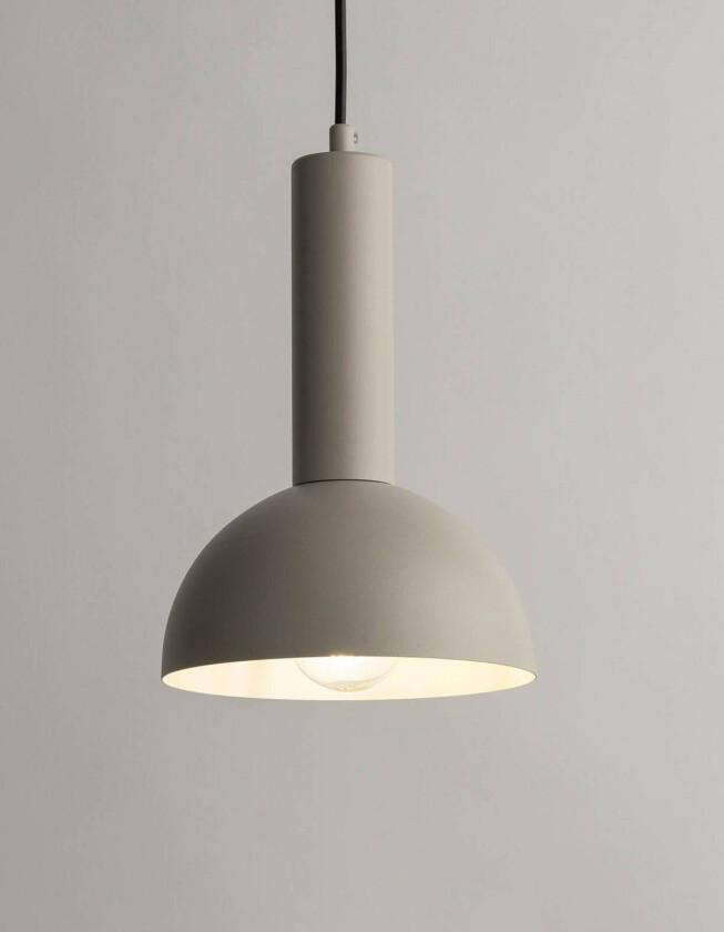 Vitrum cupola S hengelampe, taupe, halvsirkelformet, Ø 19 cm