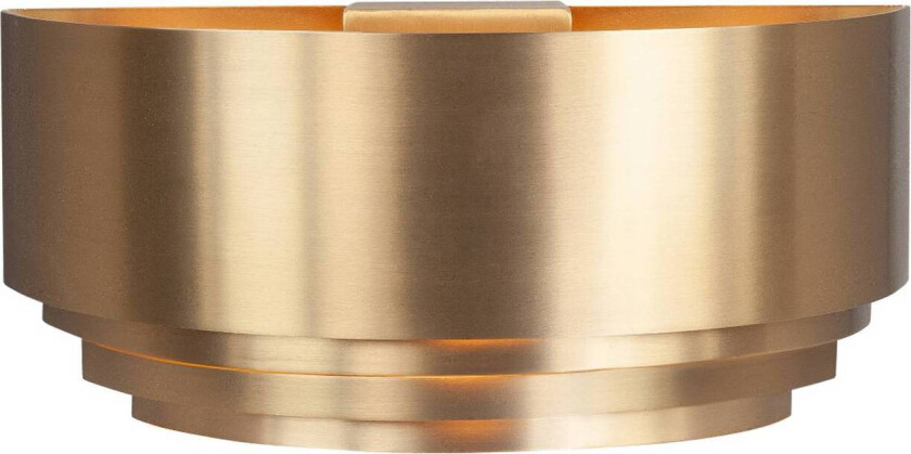 Elena vegglampe, messing, bredde 30 cm, aluminium, E14