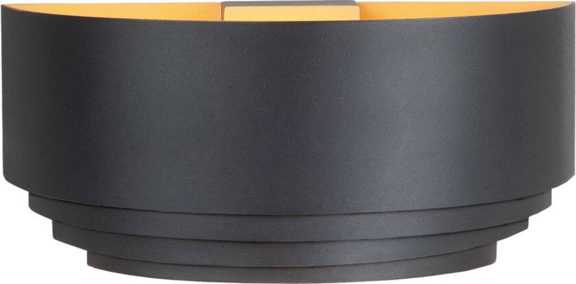 Elena vegglampe, svart, bredde 30 cm, aluminium, E14