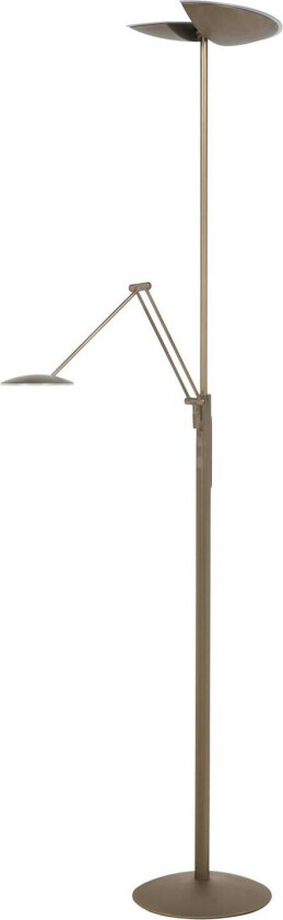 LED-gulvlampe New Sapporo, bronse, 183 cm, metall Dimmer CCT