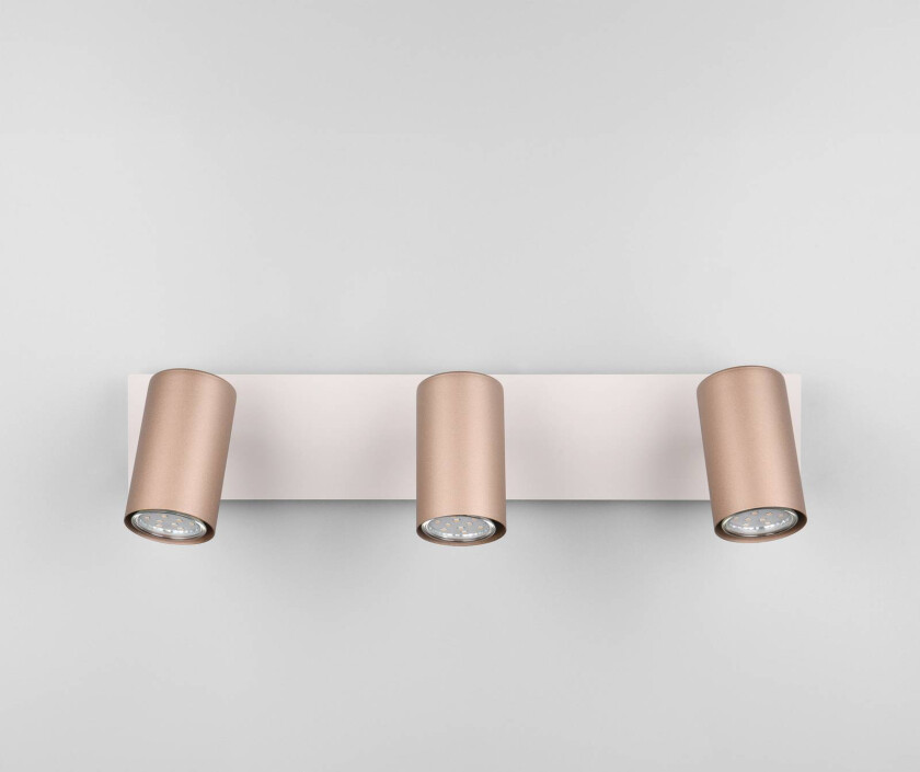 Marley downlight brun/lys grå 48 x 9 cm 3 lyskilder i metall