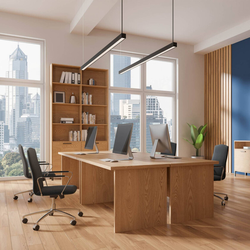 Luxe hengelampe, svart Lengde 112,5 cm Metall 4 000 K