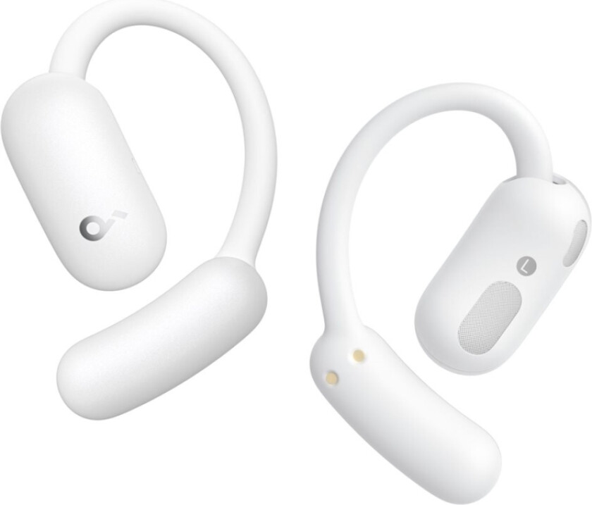 Soundcore Aerofit 2 - True Wireless-Hodetelefoner Med Mikrofon - Åpent Øre - Over-Øret-Montering - Bluetooth - Hvit