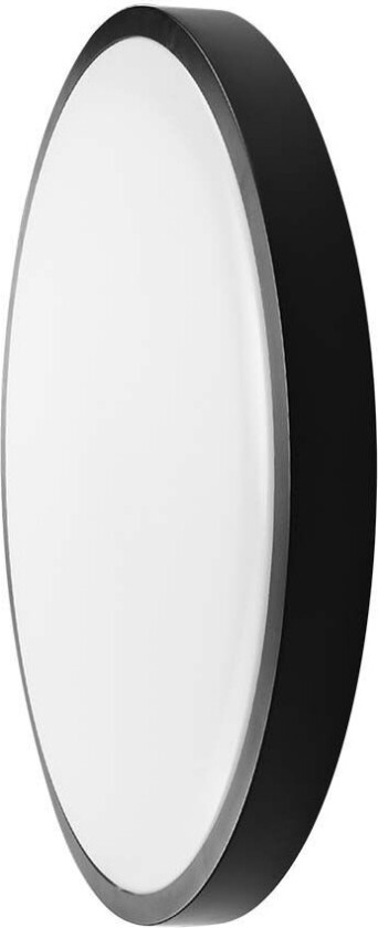 36W LED dome lys - Samsung chip, 3000K, rund, sort ramme, IP44 - Kulør : Varm