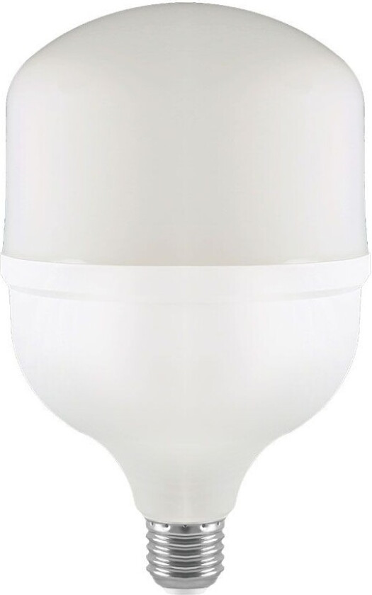 T160 LED Lyspære 60W E27 - Plast, 6500K, med E40 Ring - Kulør : Kald