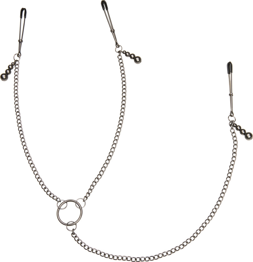 justerbare bryst- og klitorisklemmer - Svart