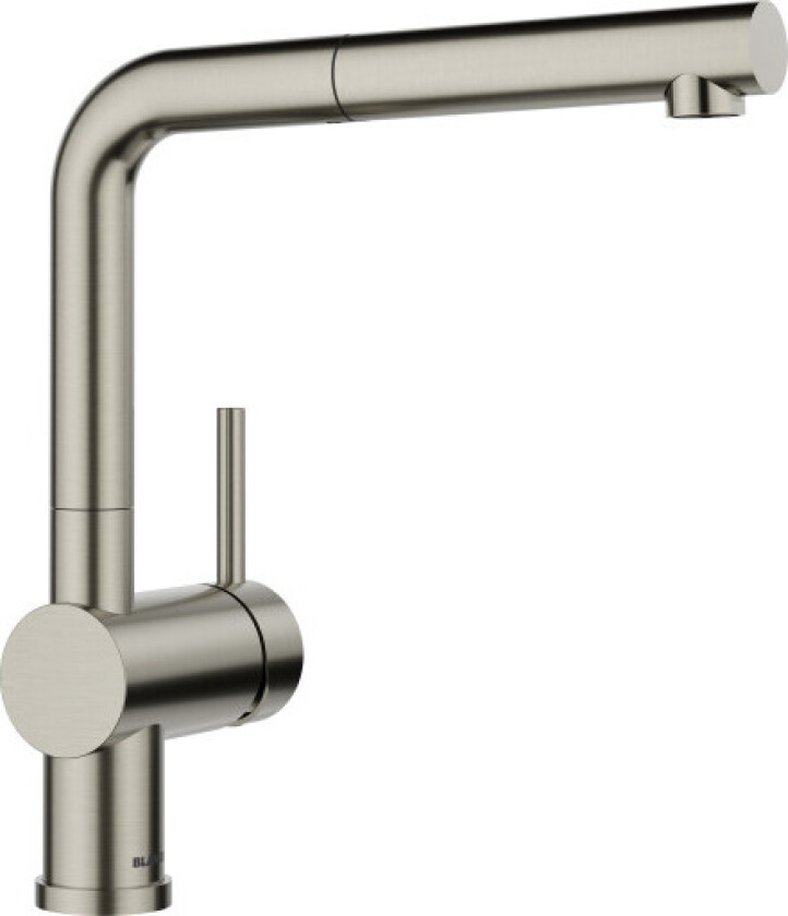 BLANCO linus-s kjøkkenkran med uttrekkbar dusj sateng platina