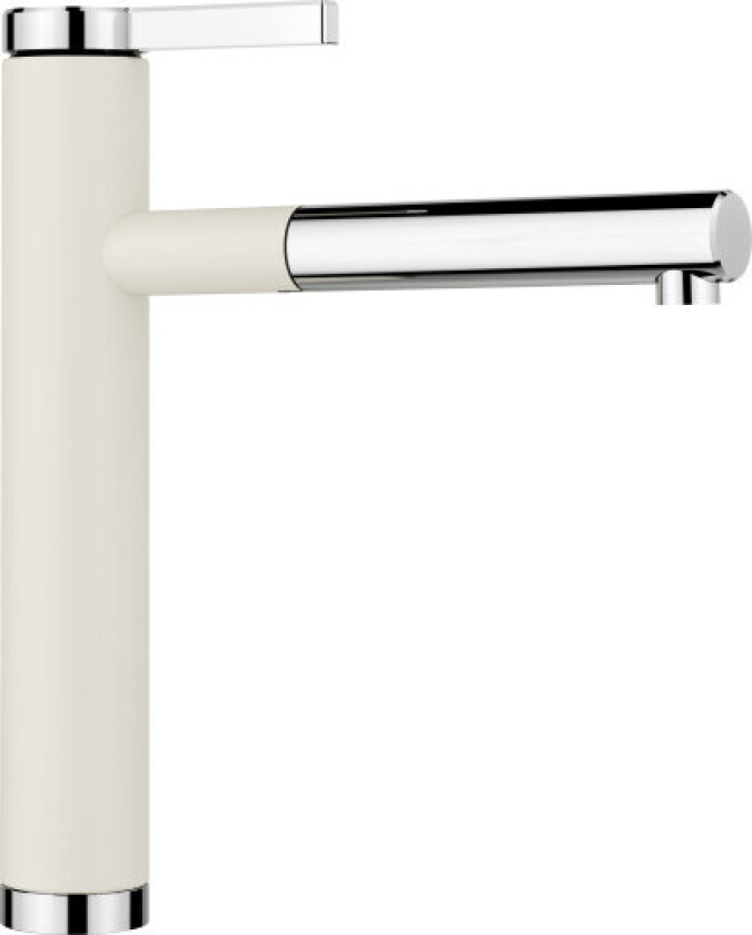 BLANCO linee-s kjøkkenbatteri med uttrekkbar dusj myk-hvit/krom