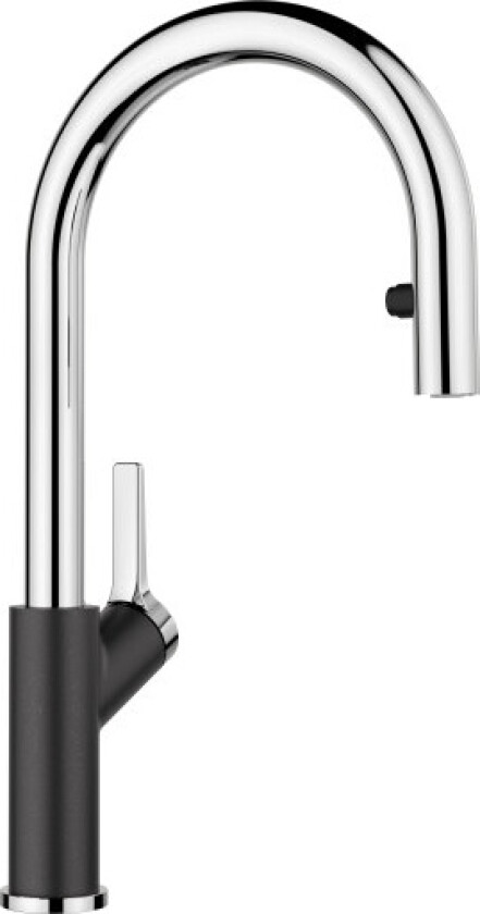 BLANCO carena-s vario kjøkkenbatteri m. uttrekkbar dusj antrasitt/krom