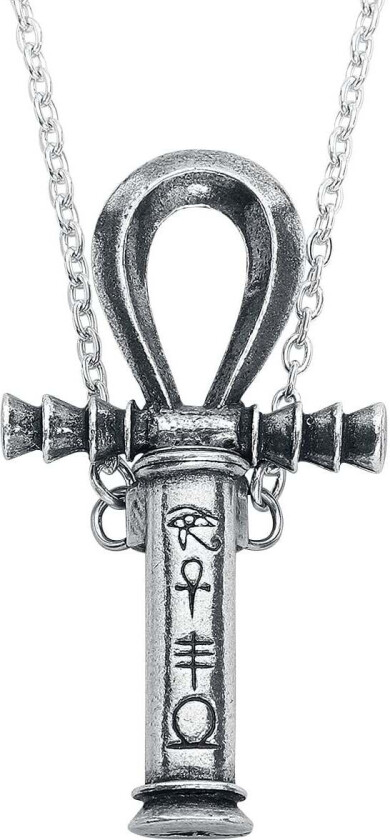 Goth Halskjede - Ankh of the Dead Pendant - Unisex - sølvfarget