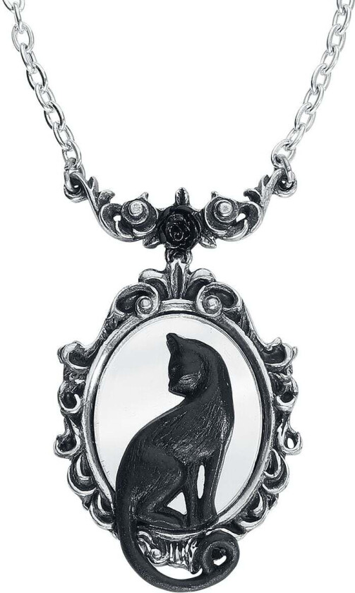 Bilde av Goth Halskjede - Feline Felicity - Damer - sølvfarget