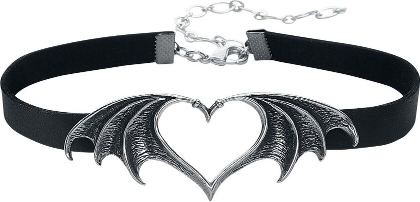 Bilde av Goth Choker - Nocte Amor - Damer - svart-sølv