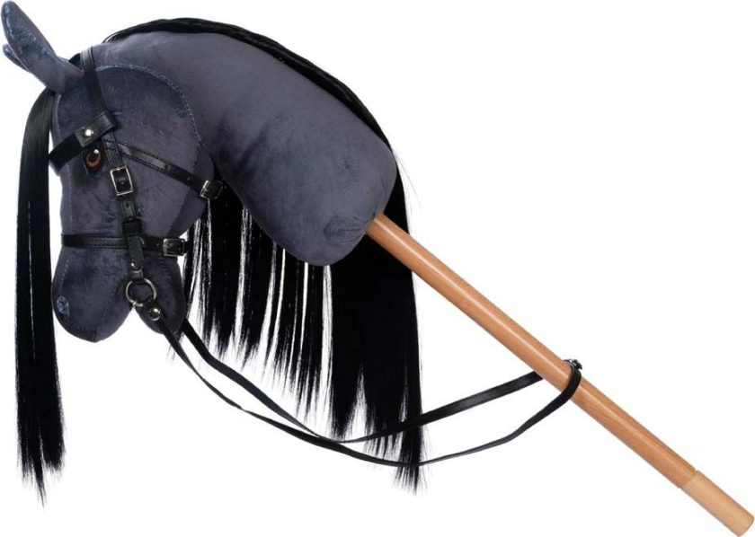 Kæfest BLAZE GRÅ/SORT Hobby Horse Plush 84353