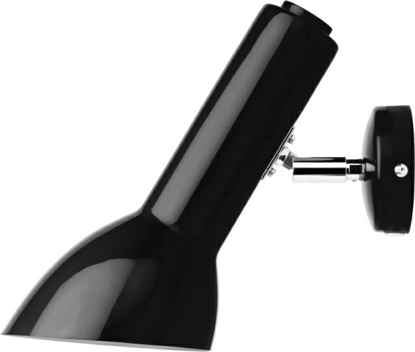 - Oblique Vegglampe Svart Glossy