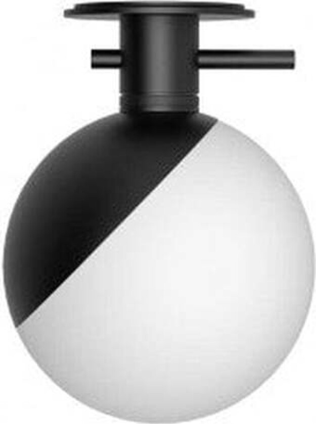 Baluna tak/vegglampe - Svart/Opal - Svart / Opal